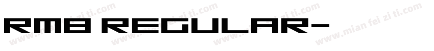 RMB Regular字体转换